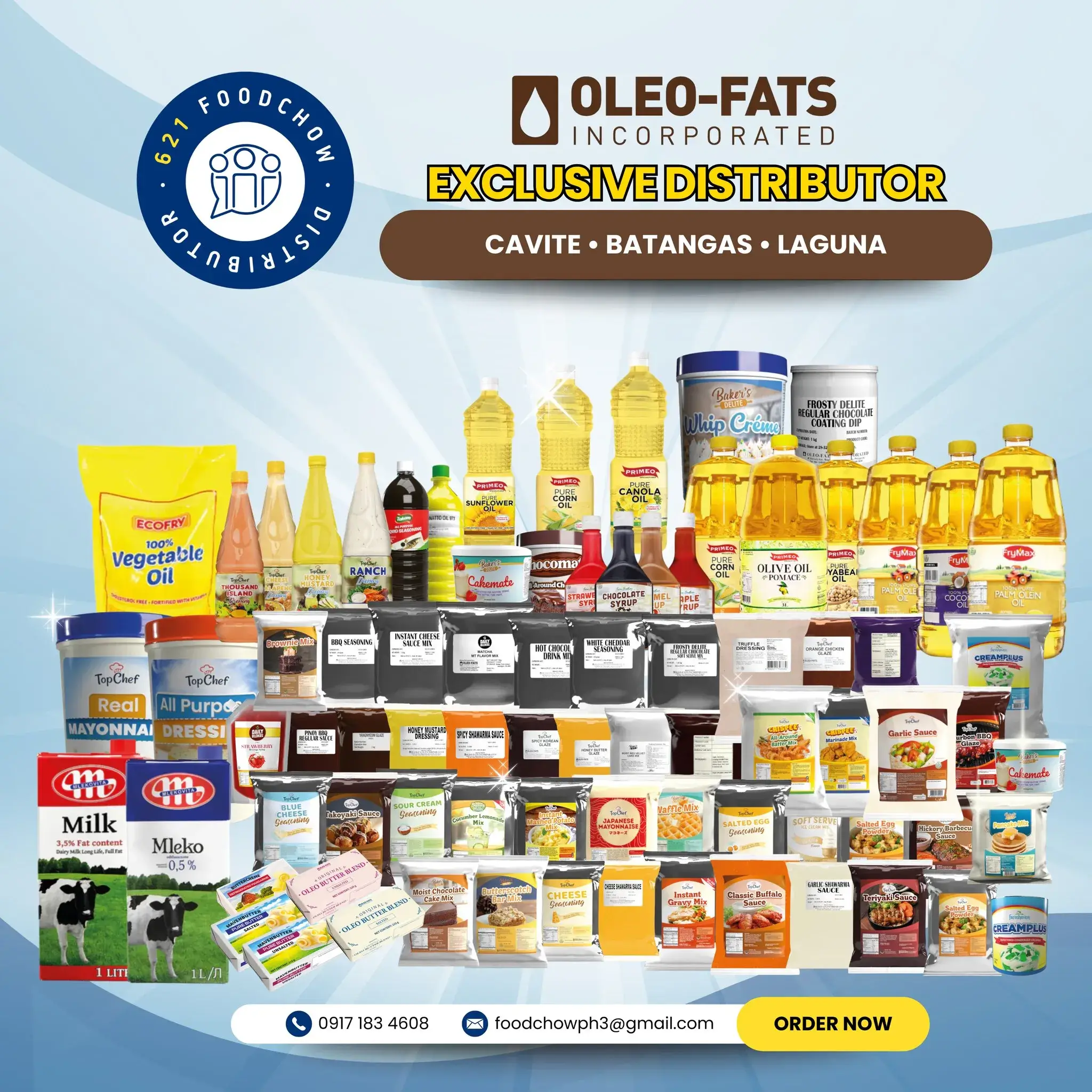 Product Categories of FoodChow, a Foodservice Distributor in the Philippines