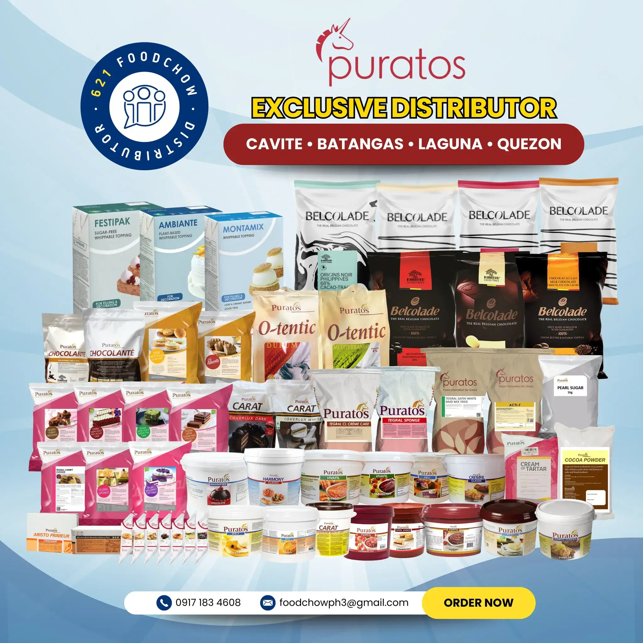Product Categories of FoodChow, a Foodservice Distributor in the Philippines